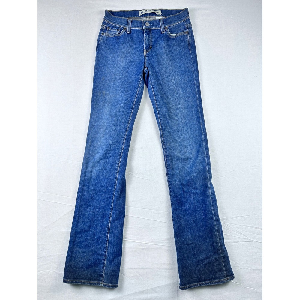 Gap Low Rise Bootcut Jeans Medium Wash Blue Denim Stretch 2 Long 202523-00-1‎